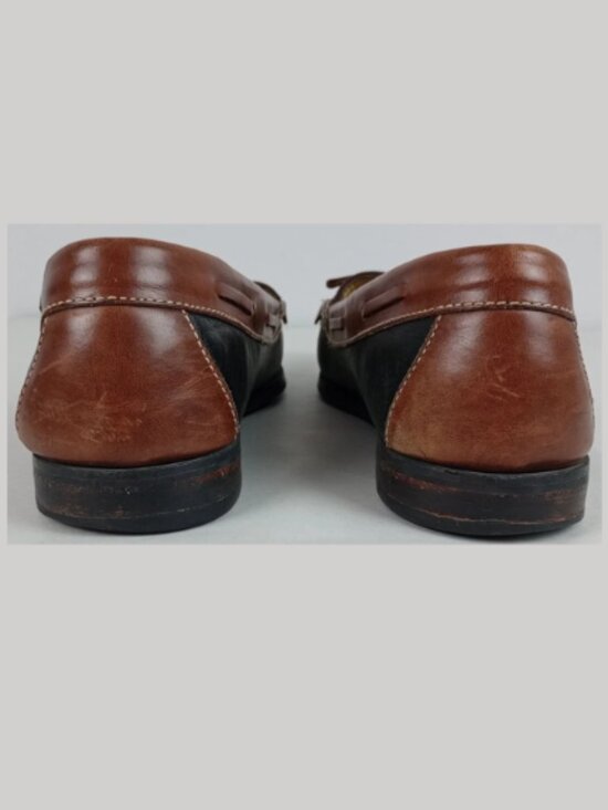 Cole Haan Mens 10.5D Black Brown Aragon Kiltie Tassel Slip On Loafer Shoes main image 5